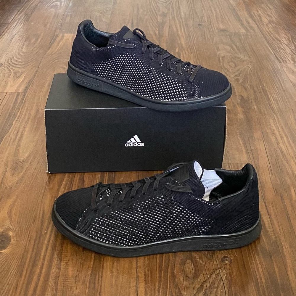 Adidas Stan Smith Primeknit Triple Black - Men's 10